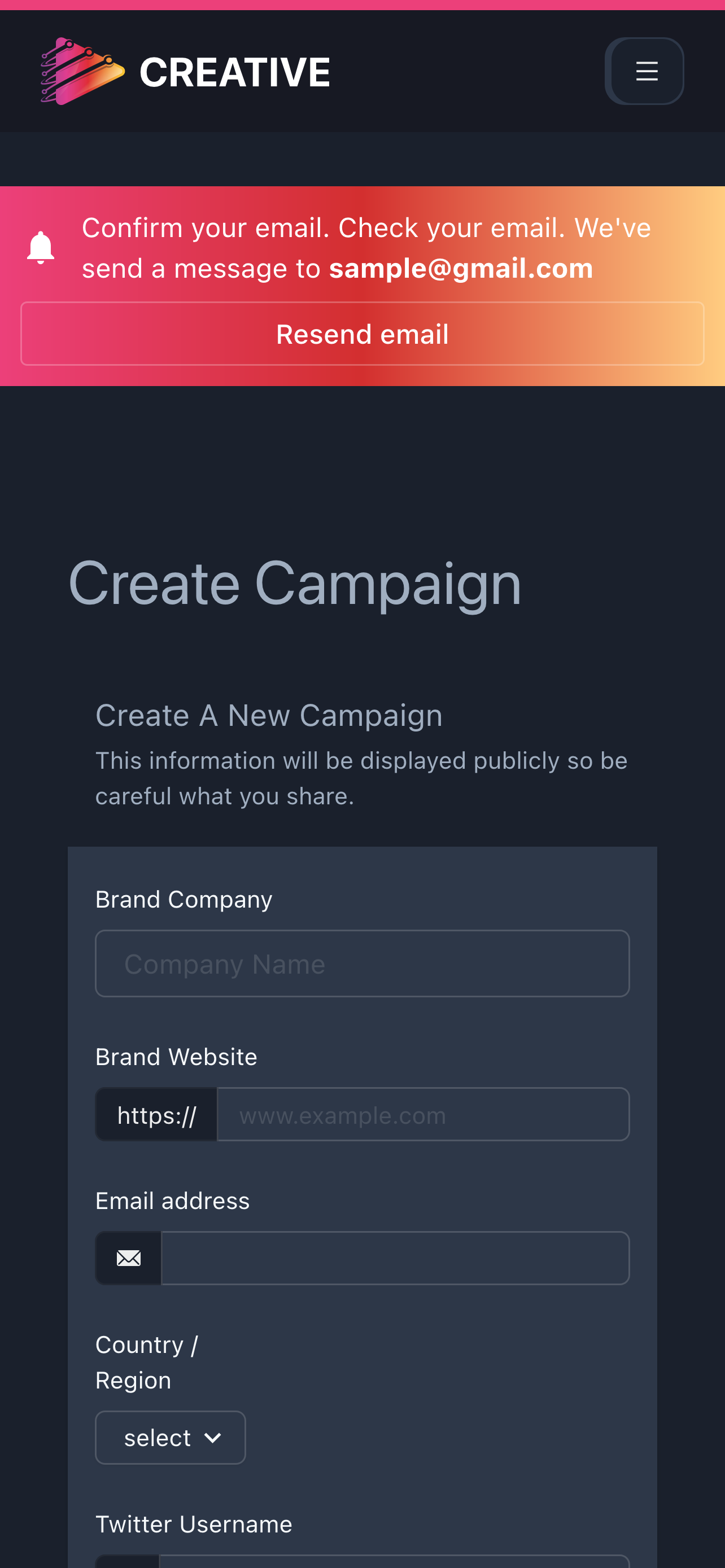 Create Campaign